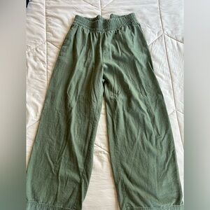 Old Navy Olive Wide-Leg Pants